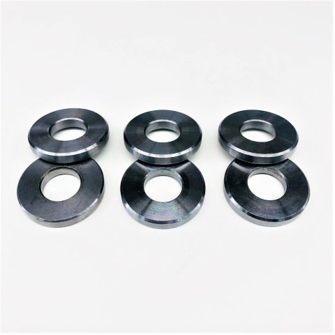 Torque Converter Shims - 1 in OD - 7/16 in ID - 0.150 in Thick - Steel - Natural - Set of 6