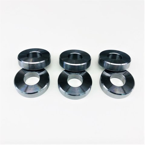 Torque Converter Shims - 1 in OD - 7/16 in ID - 0.250 in Thick - Steel - Natural - Set of 6