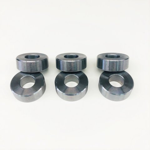 Torque Converter Shims - 1 in OD - 7/16 in ID - 0.350 in Thick - Steel - Natural - Set of 6