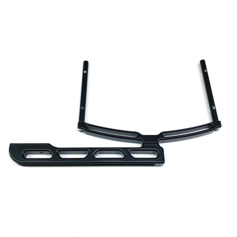 Dial-In Board Bracket - Flat Tray - Bolt-On - Aluminum - Black Powder Coat - Each