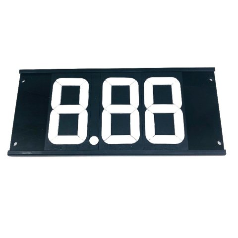 Dial-In Board - Flip-A-Dial - 3 Digit - Aluminum - Black Powder Coat - Each