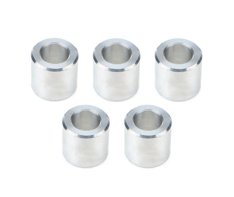 Lug Nut Spacer - Flat - 0.700 in ID - 1.200 in OD - 1.125 in Thick - Aluminum - Polished - Set of 5
