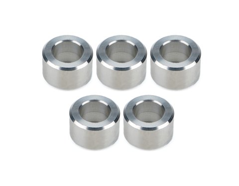 Lug Nut Spacer - Flat - 0.700 in ID - 1.200 in OD - 0.750 in Thick - Aluminum - Polished - Set of 5