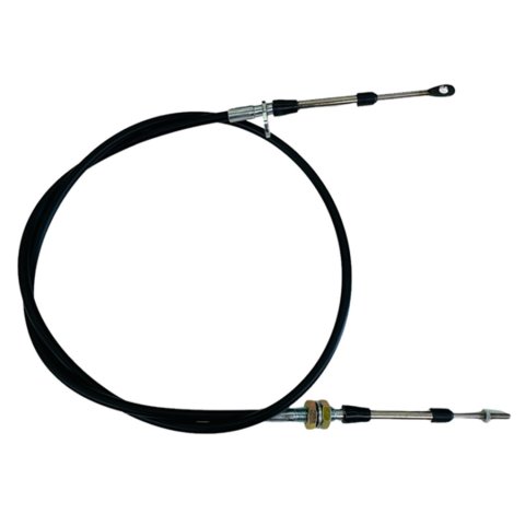 Shifter Cable - 10 ft Long - 2 in Stroke - Threaded / Eyelet Ends - Steel Cable - Nylon Liner - Black - B&M / Biondo Shifters - Each