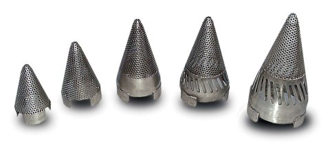 Exhaust Insert - Vortex Cone - 3 in Diameter - 4.75 in Long - Stainless - Each