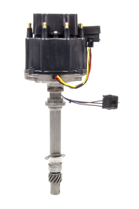 Distributor - Magnetic Pickup - Electronic Advance - HEI Style Terminal - Black - Chevy V8 - Each
