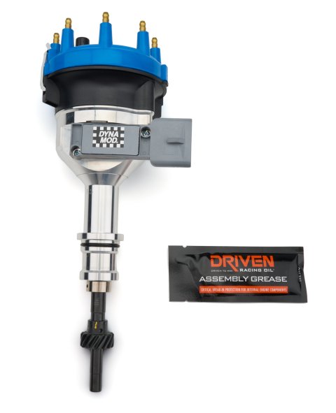 Distributor - Hall-Effect Pickup - Electronic Advance - HEI Style Terminal - Blue - Small Block Ford - Each