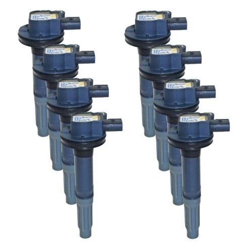 Ignition Coil Pack - SOS - Female Socket - 40000V - Gray - Ford Coyote - Set of 8
