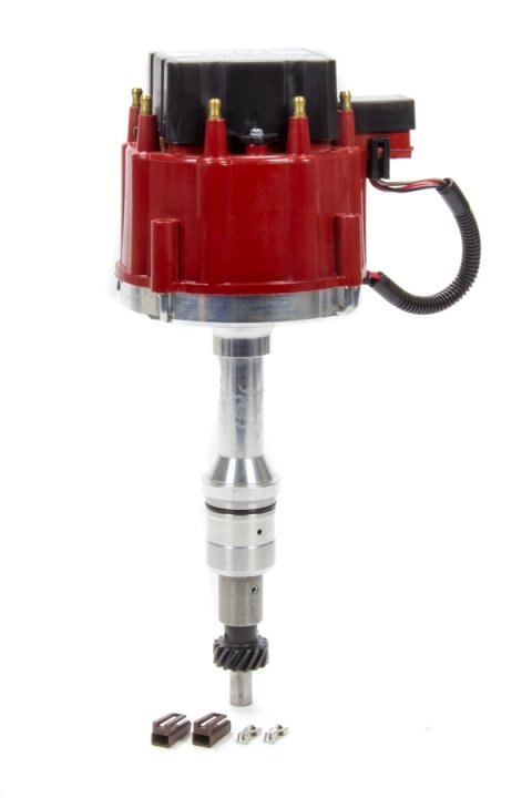 Distributor - Magnetic Pickup - Mechanical Advance - HEI Style Terminal - Black - Small Block Ford - Each
