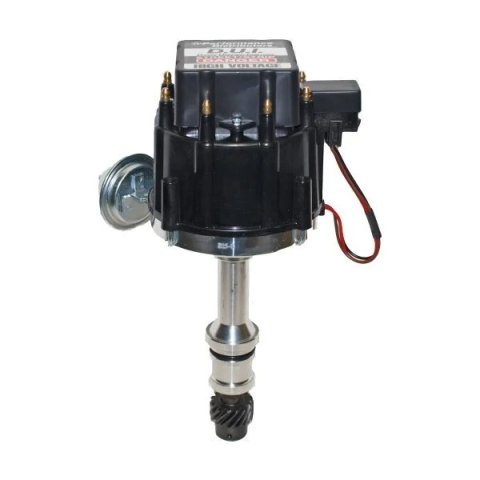 Distributor - Street / Strip - Magnetic Pickup - Vacuum / Mechanical Advance - HEI Terminal - Black - Oldsmobile V8 - Each