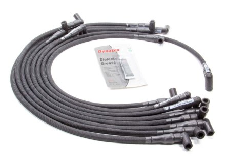 Spark Plug Wire Set - Livewires - Spiral Core - 10 mm - Black - 90 Degree Plug Boots - HEI Style Terminal - GM V8 - Kit