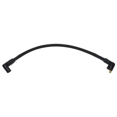 Coil Wire - LiveWires - Spiral Core - 10 mm - Sleeved - 18 in Long - Black - 90 Degree HEI Boots - Each