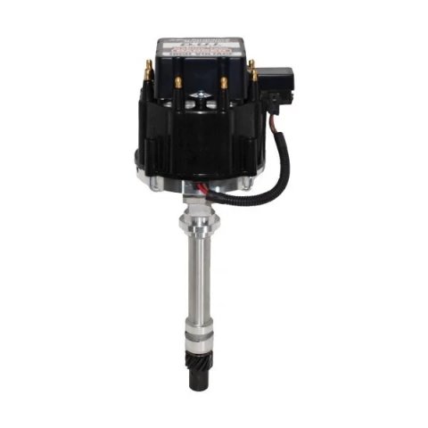 Distributor - Marine - Magnetic Pickup - Mechanical Advance - HEI Style Terminal - Black - Chevy V8 - Each