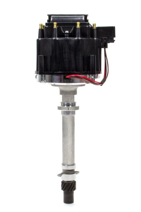 Distributor - Magnetic Pickup - Mechanical Advance - HEI Style Terminal - Black - Chevy V8 - Each