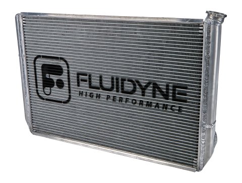 Radiator - 28.875 in W x 18 in H x 2 in D - Triple Pass - Driver Side Inlet - Passenger Side Outlet - Aluminum - Natural - Ford - Super Late Model - Kit