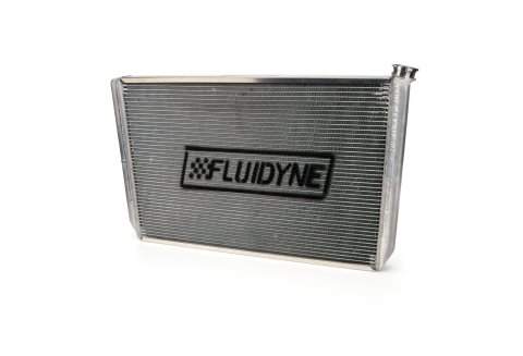 Radiator - 28.75 in W x 18.125 in H x 2.25 in D - Dual Pass - Passenger Side Inlet - Passenger Side Outlet - Aluminum - Natural - Each