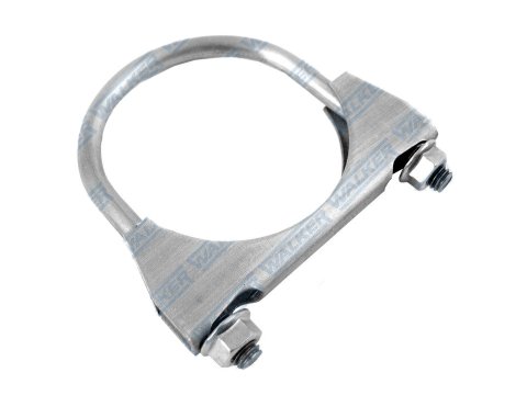 Exhaust Clamp - U-Clamp - 3 in Diameter - 3/8 in Bolt - Steel - Natural - Each