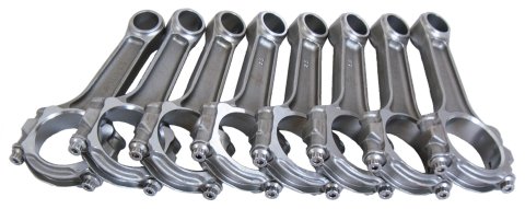 Connecting Rod - SIR - I Beam - 6.135 in Long - Press Fit - 7/16 in Cap Screws - 8740 Bolt - Forged - Steel - Big Block Chevy - Set of 8