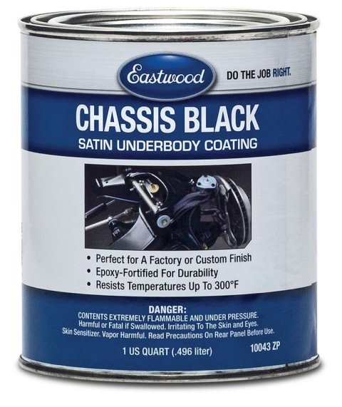 Paint - Chassis Black - Ceramic Urethane - Satin Black - 1 qt Can - Each