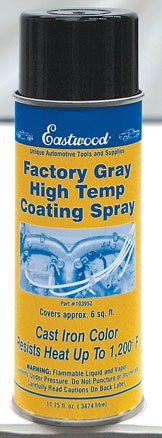 Paint - High Temperature Coating - Acrylic Enamel - Factory Gray - 11.75 oz Aerosol - Each