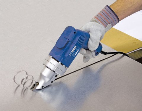 Metal Shears - Electric - Variable Speed - 18 Gauge Maximum - Blue - Each