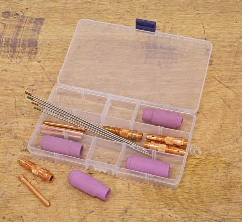 TIG Consumables Kit - Nozzles / Collets / Collet Bodies / Electrodes - Kit
