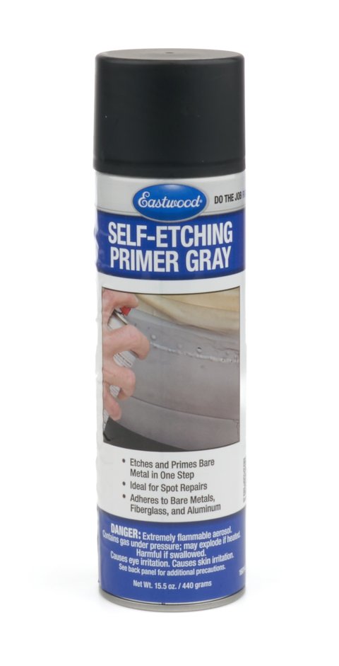 Primer - Self Etching - Acrylic Lacquer - Gray - 16 oz Aerosol - Each
