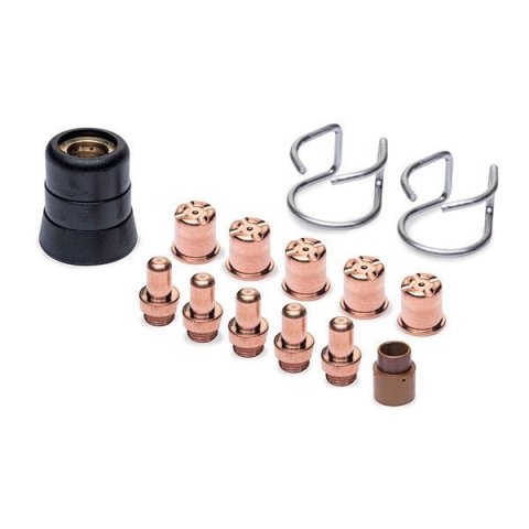 Plasma Cutter Consumables Kit - Electrodes / Nozzles / Air Diffusor / External Nozzle / Wire Guides - Eastwood Versa Cut 60 Plasma Cutter - Kit