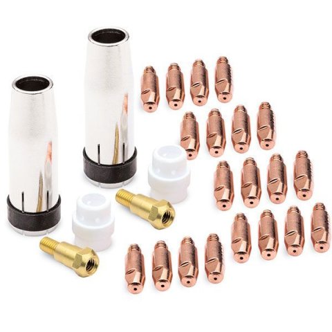 MIG Welder Consumables Kit - Tips / Nozzles / Insulators / Tip Holders - Eastwood MIG Welders - Kit