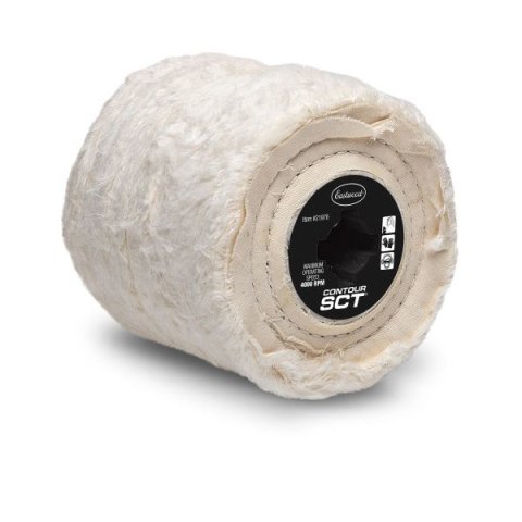 Buffing Drum - Contour SCT - 4.5 in OD - 3/4 in Keyed Shaft - Each
