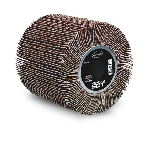 Sanding Drum - Contour SCT - Flap Drum - 4.5 in OD - 3/4 in Keyed Shaft - 60 Grit - Each