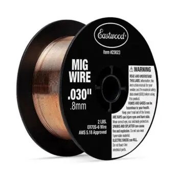MIG Welding Wire - 0.030 in Solid Core - 4 in Spool - Steel - 2 lb - Each
