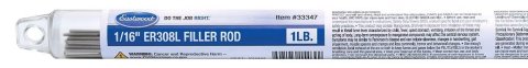 TIG Filler Rod - ER308L - 0.063 in - Stainless - 1 lb Box - Each