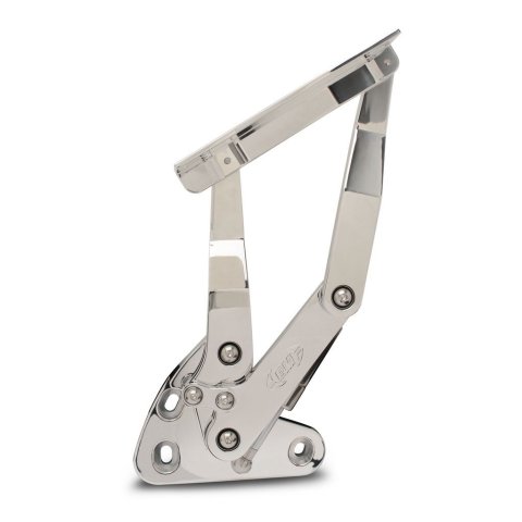 Hood Hinge - Stainless Hardware - Bearings - Aluminum - Polished - GM Fullsize Truck 1967-72 - Kit