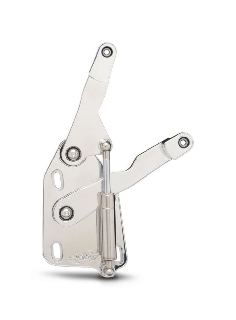 Hood Hinge - Stainless Hardware - Bearings - Aluminum - Polished - Ford Fullsize Truck 1953-56 - Kit