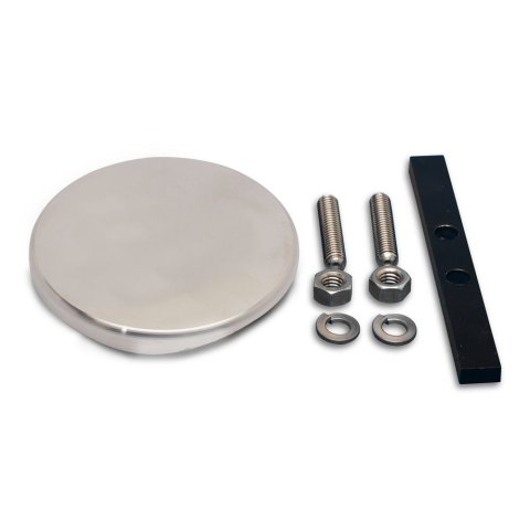Exterior Trim - Filler Neck Cover - Bracket / Hardware - Smooth - Aluminum - Polished - GM Fullsize Truck 1967-72 - Each