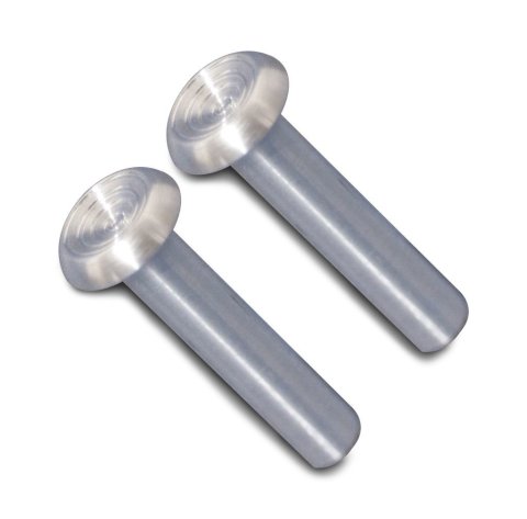 Door Lock Knobs - OEM Style - 10-24 in Thread - Aluminum - Machined - GM Style - Pair