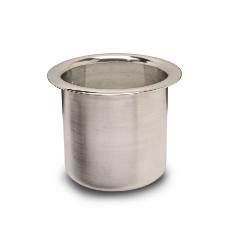 Cup Holder - Insert - Single Cup - Aluminum - Polished - Small - Each