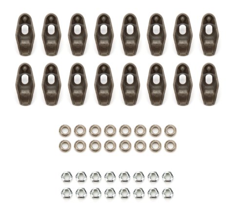 Rocker Arm - Nitro Rockers - 7/16 in Stud Mount - 1.50 Ratio - Ball / Nut Included - Steel - Small Block Chevy - Set of 16