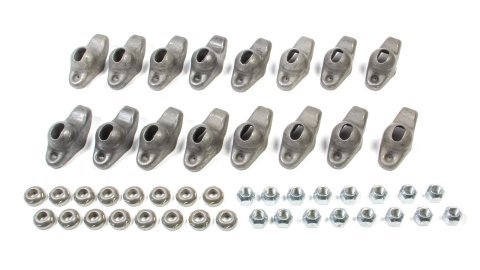 Rocker Arm - Nitro Rockers - 3/8 in Stud Mount - 1.50 Ratio - Ball / Nut Included - Steel - Small Block Chevy - Set of 16