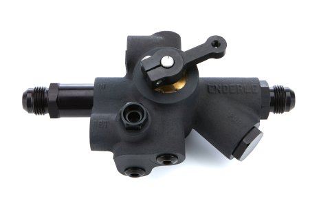 Fuel Injection Valve Assembly - Barrel - K-Style - High Flow - 8 AN Male Inlet - 8 AN Male Outlet - Aluminum - Black Anodized - Each