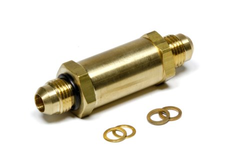 Check Valve - 6 AN Male Inlet - 6 AN Male Outlet - High Speed - Brass - Natural - Each