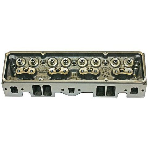 Cylinder Head - IMCA Sport Mod - Bare - 1.940 / 1.500 in Valves - 178 cc Intake - 76 cc Chamber - Straight Plug - Iron - Small Block Chevy - Each