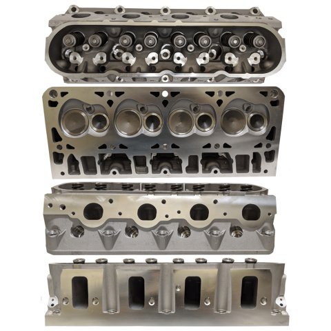 Cylinder Head - Assembled - 2.165 in / 1.590 in Valves - 258 cc Intake - 69 cc Chamber - Aluminum - GM LS-Series - Each