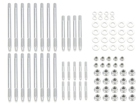 Cylinder Head Stud Kit - 12 Point Nuts - Steel - Zinc Oxide - GM LS-Series 1997-2003 - Kit