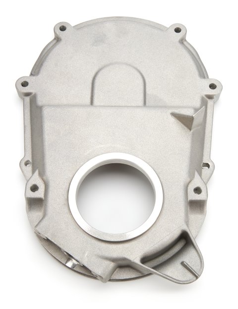 Timing Cover - 1-Piece - Cam Sensor - Aluminum - Natural - Gen VI - Big Block Chevy - Each