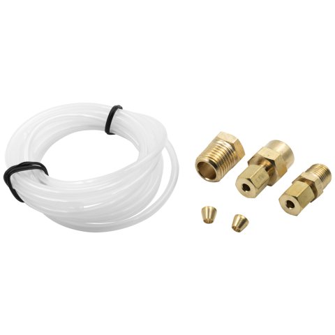 Gauge Line Kit - 1/8 in OD - 6 ft Long - Fittings Included - Nylon - Mechanical Pressure Gauges - Kit