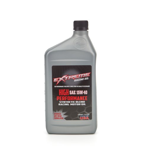 Motor Oil - High Performance - 15W40 - Semi-Synthetic - 1 qt Bottle - Each