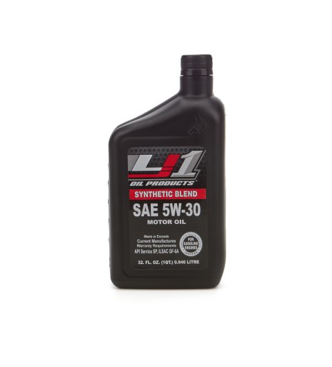 Motor Oil - Street Performance - 5W30 - Semi-Synthetic - 1 qt Bottle - Each
