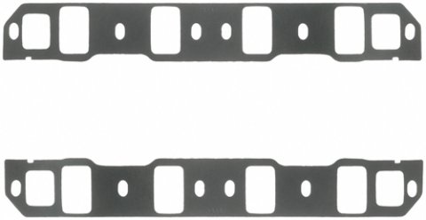 Intake Manifold Gasket - 0.12 in Thick - 1.4 x 2.25 in Rectangular Port - Composite - Small Block Ford - Pair